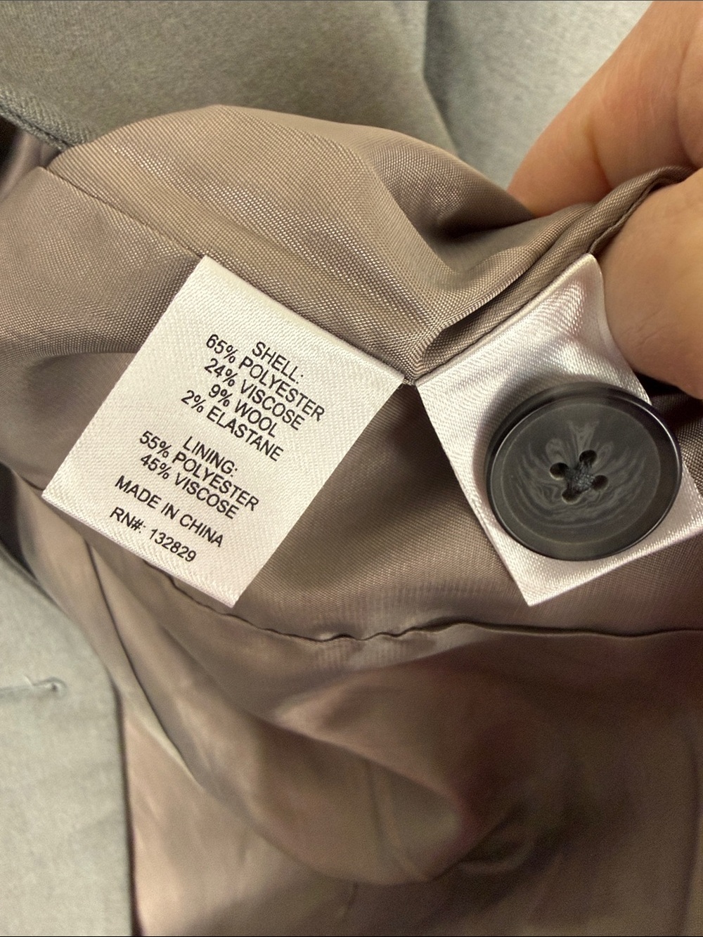 Helsa The Curvilinear Blazer Charcoal Gray - Picture 11 of 14